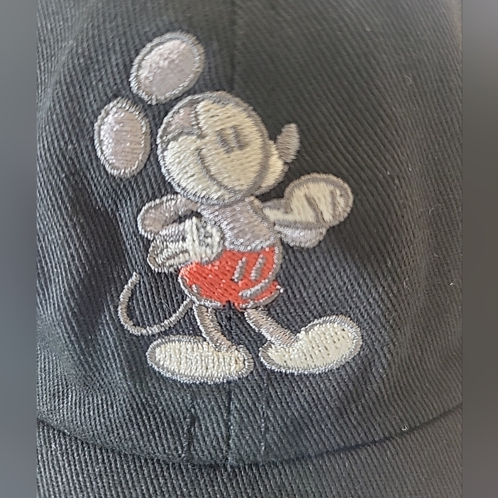 Disney Mickey & Friends Hat Cap Black Mickey Mouse Adjustable Adult Gorpcore - Picture 2 of 6